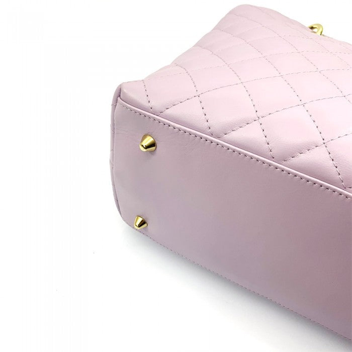 Sac à main matelassé en cuir véritable italien Letizia