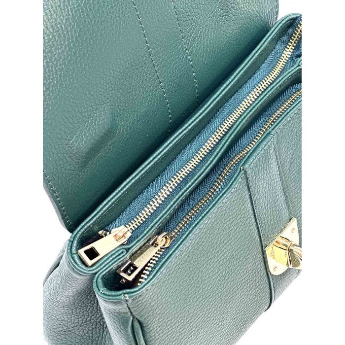 Diamante leather bag