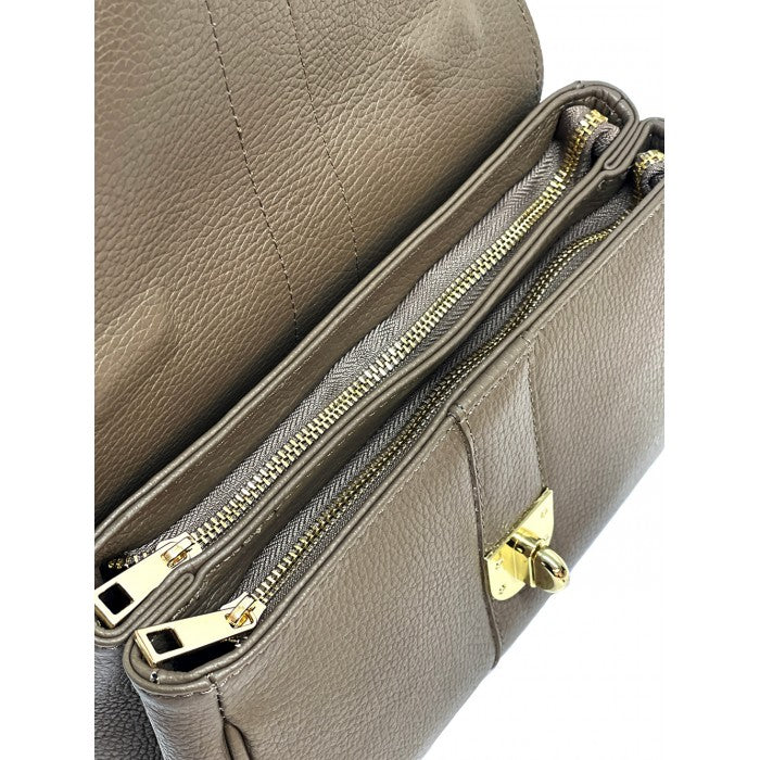 Diamante leather bag