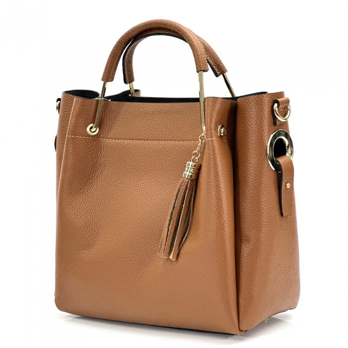 Selene leather handbag