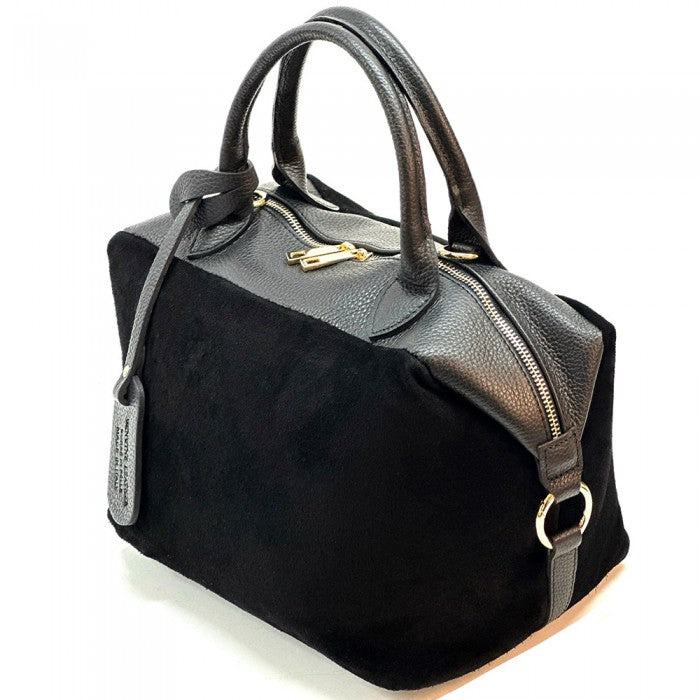 Emma Leather Boston Bag