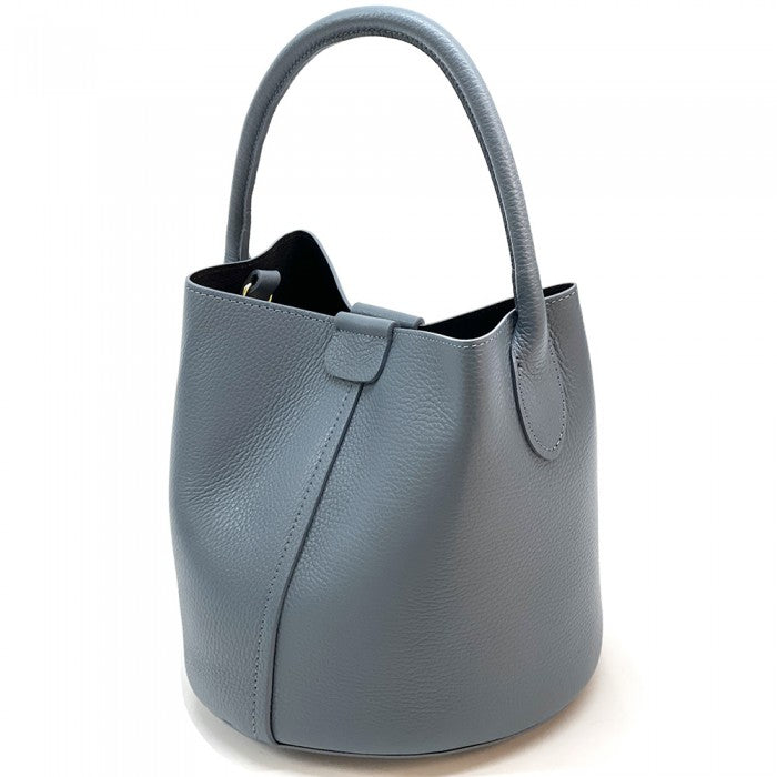 Agostina Leather Bucket Bag