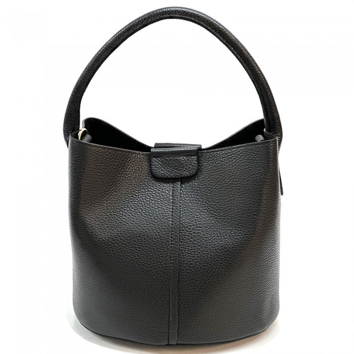 Agostina Leather Bucket Bag