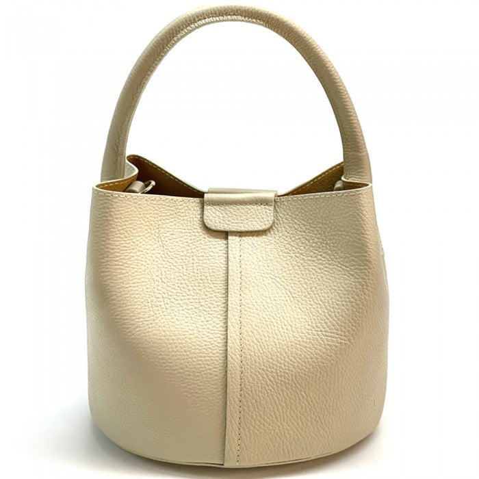 Agostina Leather Bucket Bag