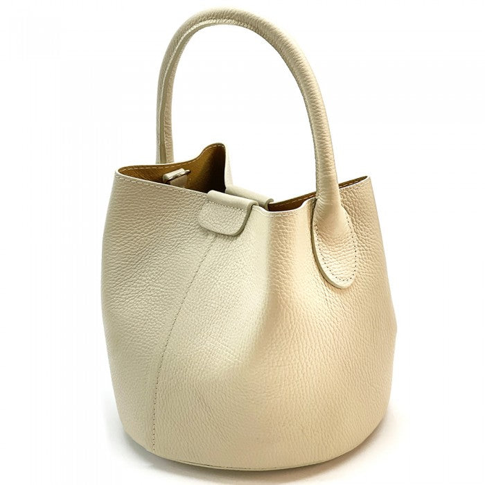 Agostina Leather Bucket Bag