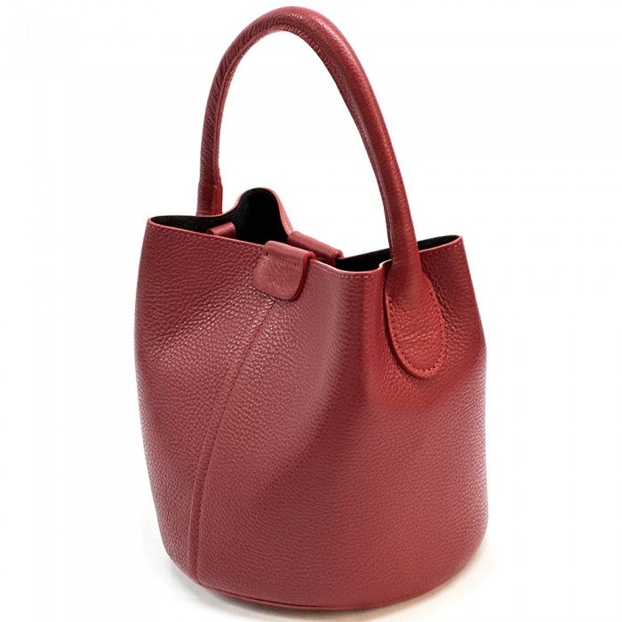 Agostina Leather Bucket Bag