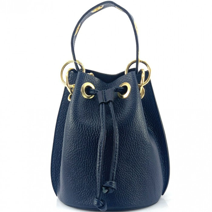 Fiammetta leather bucket bag