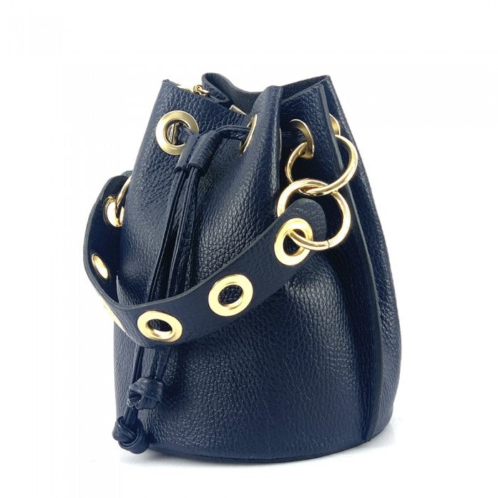 Fiammetta leather bucket bag