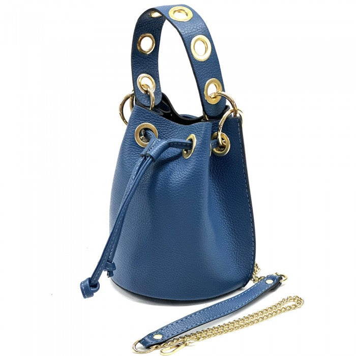 Fiammetta leather bucket bag