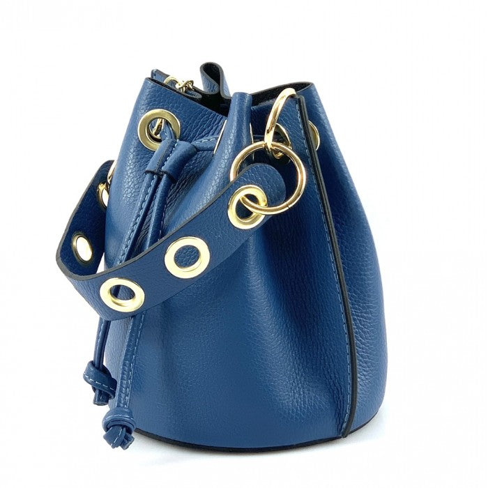 Fiammetta leather bucket bag