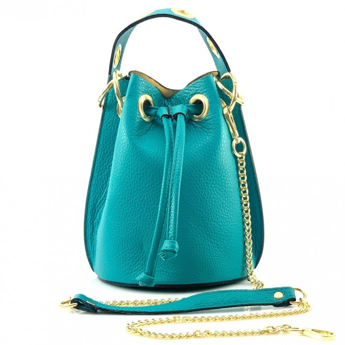 Fiammetta leather bucket bag