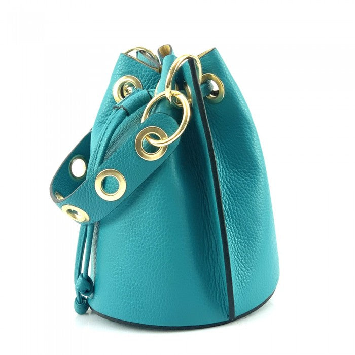 Fiammetta leather bucket bag