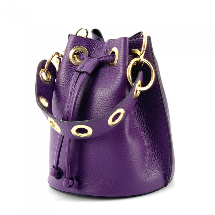Fiammetta leather bucket bag