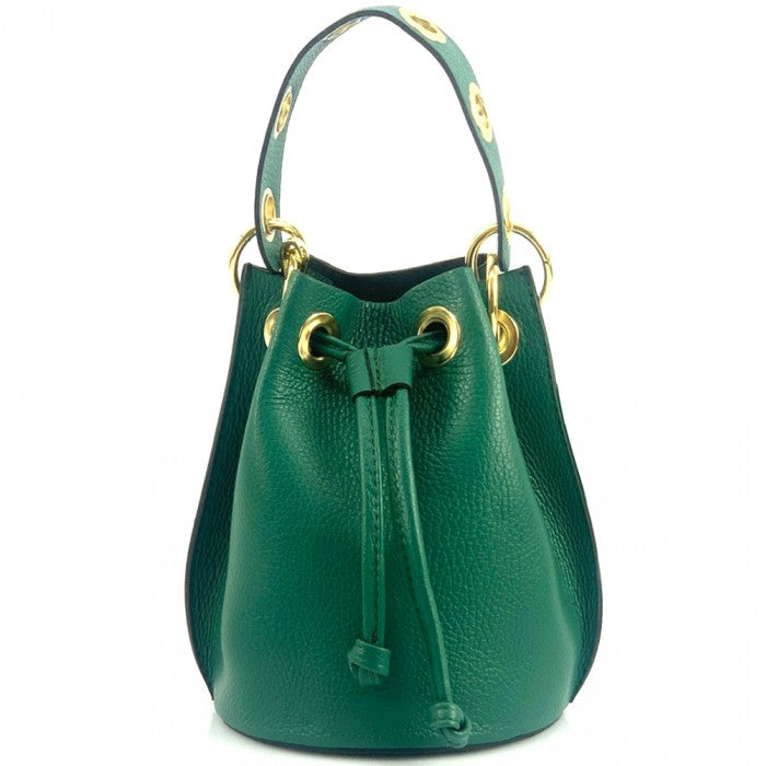 Fiammetta leather bucket bag