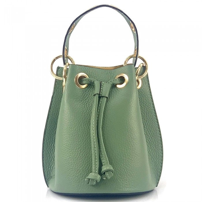 Fiammetta leather bucket bag