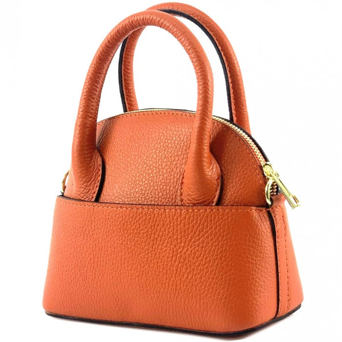 Sac coquillage en cuir italien Fabrizia
