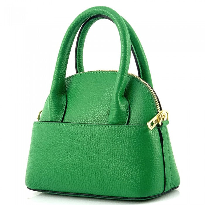 Sac coquillage en cuir italien Fabrizia