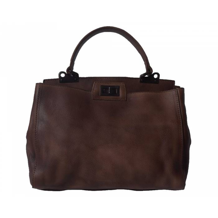 Peekaboo leather-handbag
