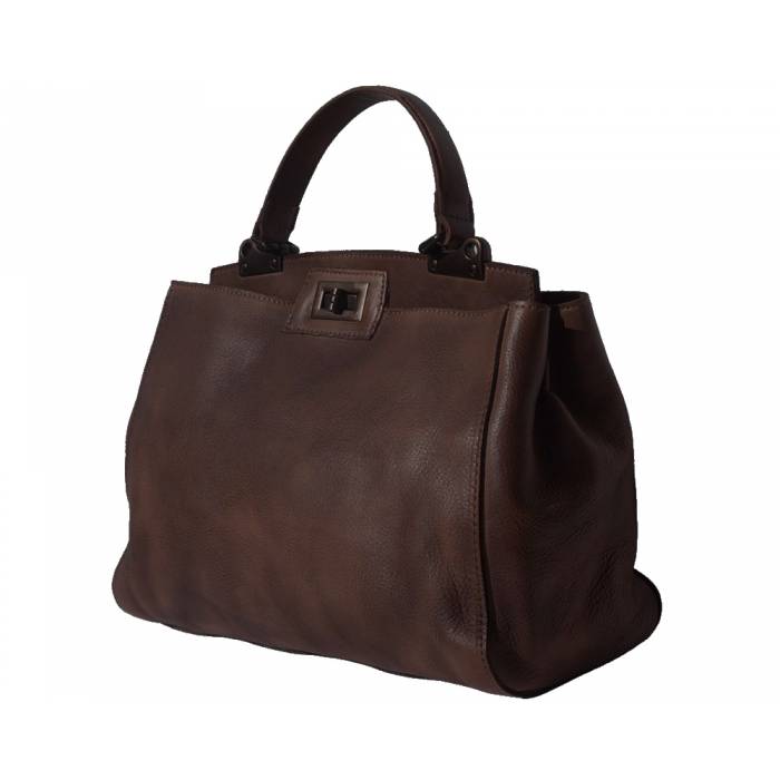Peekaboo leather-handbag