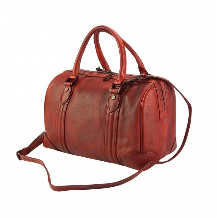 Fulvia Leather Boston Bag