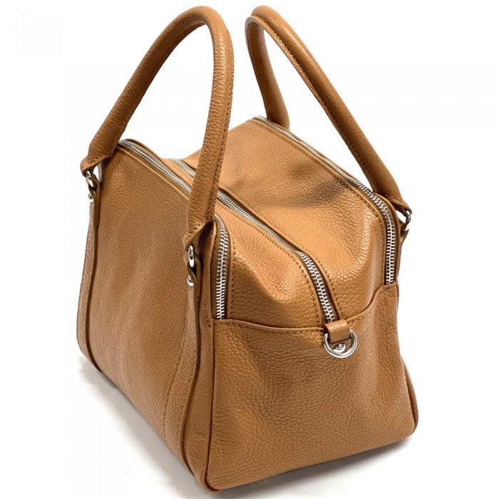 Maica Leather Boston Bag