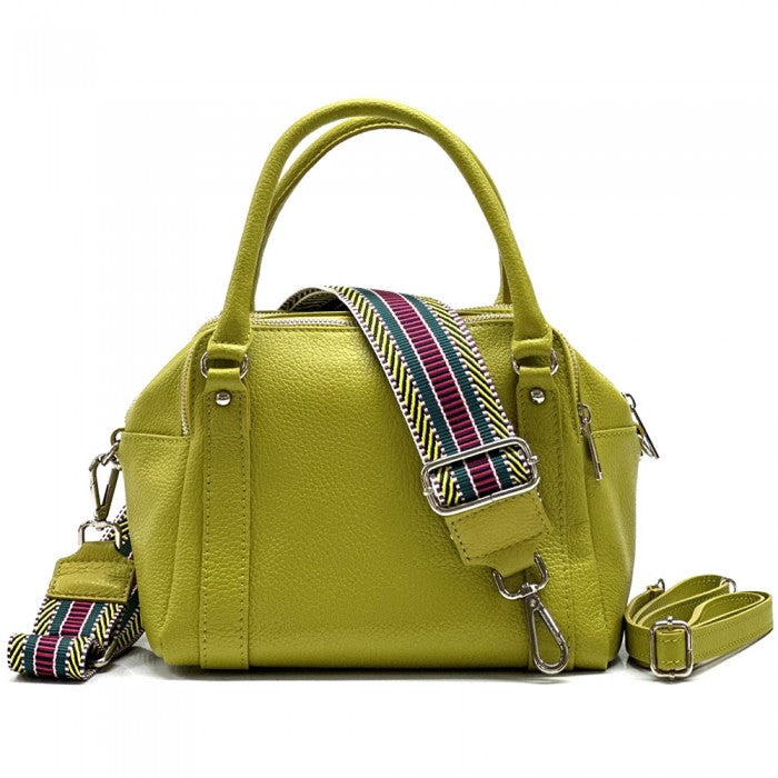 Maica Leather Boston Bag