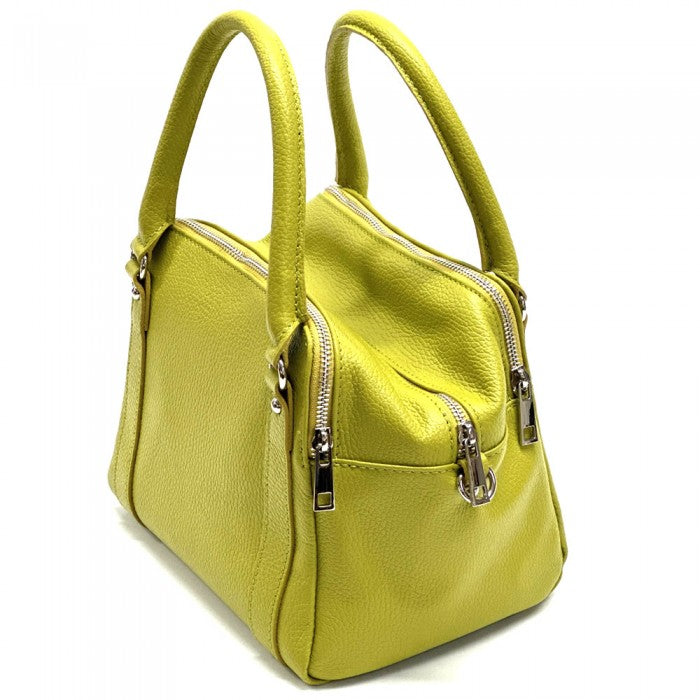 Maica Leather Boston Bag