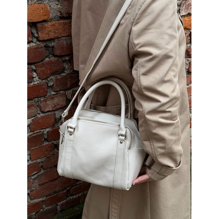 Maica Leather Boston Bag