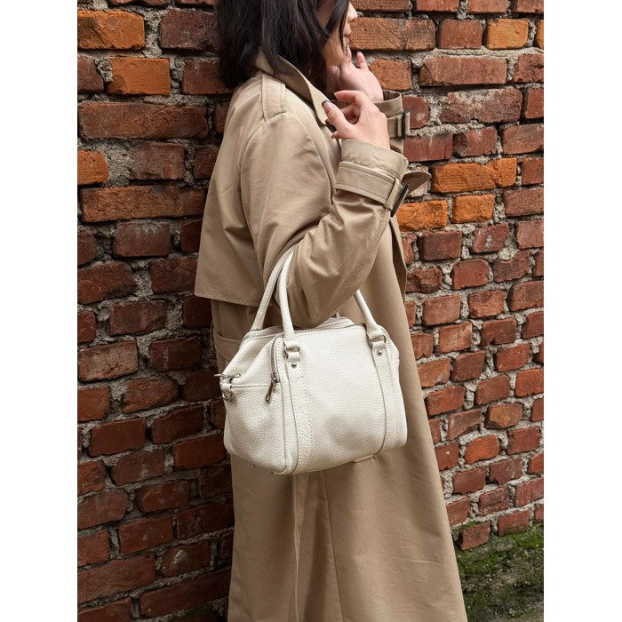 Maica Leather Boston Bag