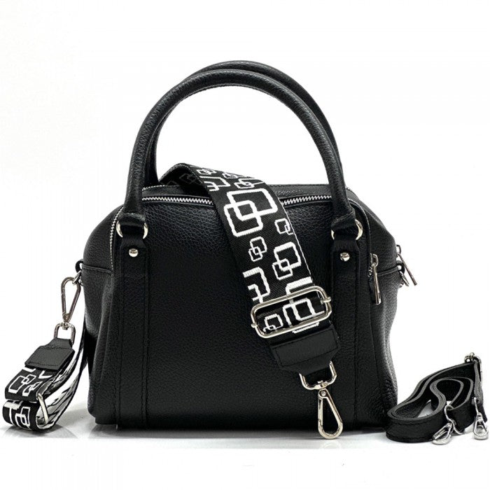 Maica Leather Boston Bag