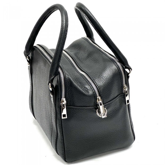 Maica Leather Boston Bag