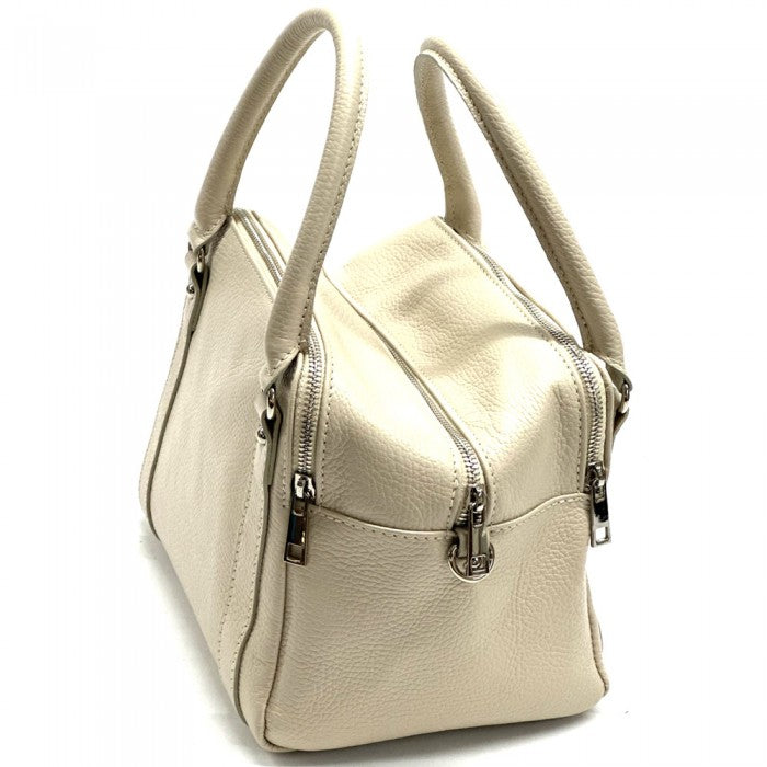 Maica Leather Boston Bag