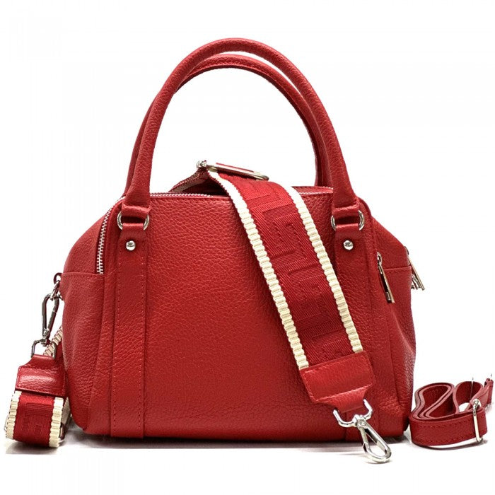 Maica Leather Boston Bag