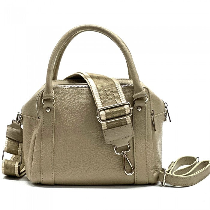 Maica Leather Boston Bag