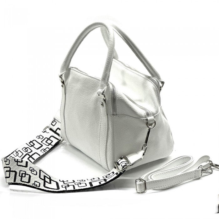 Maica Leather Boston Bag