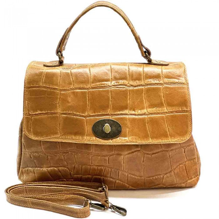 Sac messager Irma en cuir de vachette