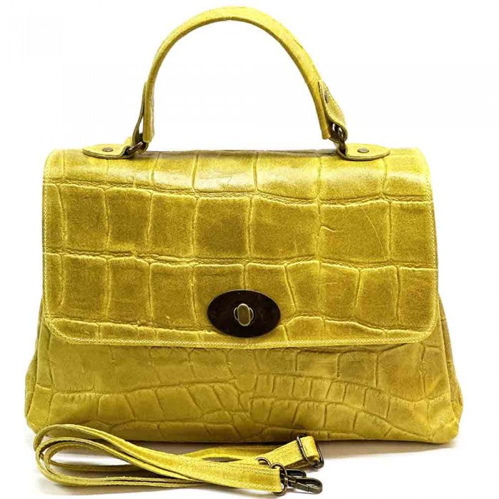 Sac messager Irma en cuir de vachette