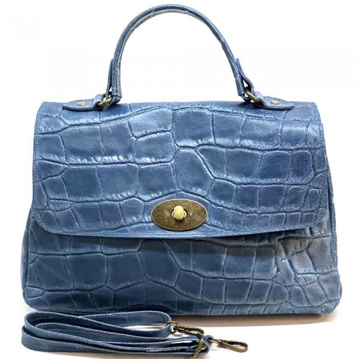 Natalina Cow Leather Messenger Bag