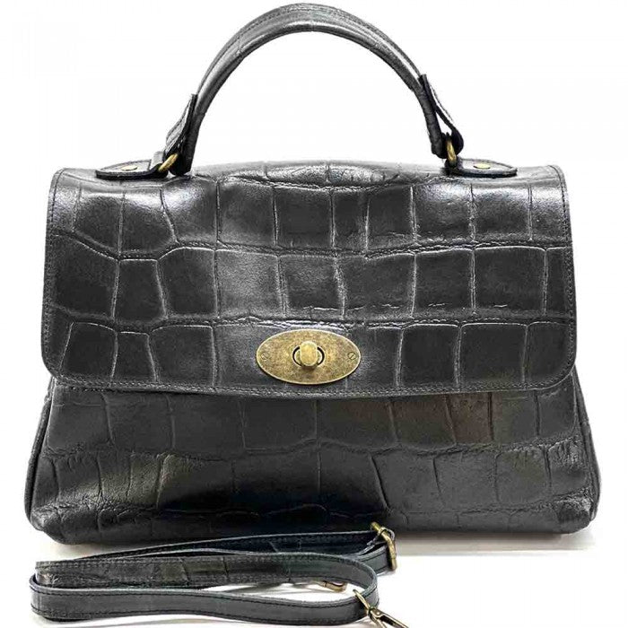 Sac messager Irma en cuir de vachette