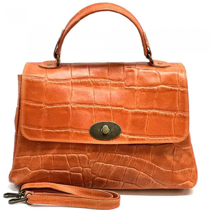 Sac messager Irma en cuir de vachette