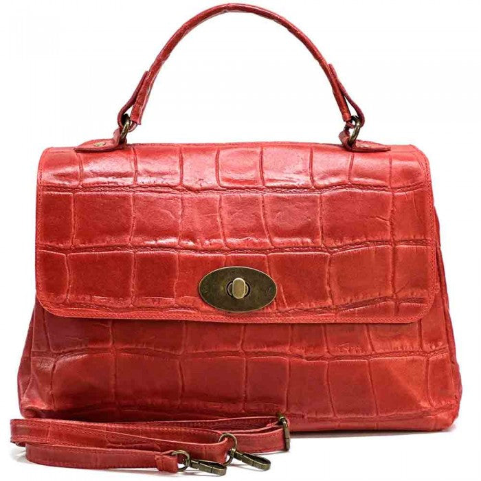 Sac messager Irma en cuir de vachette