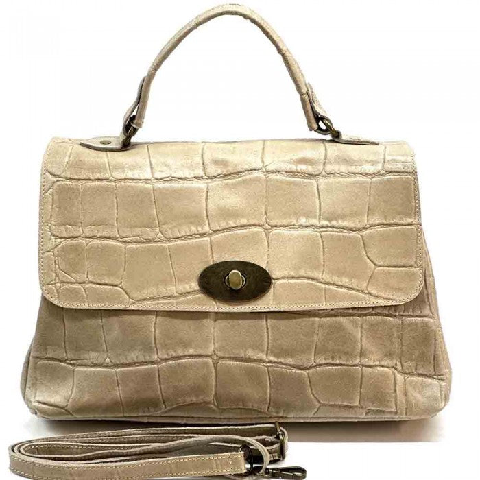 Natalina Cow Leather Messenger Bag