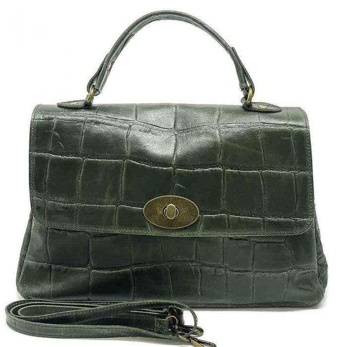 Sac messager Irma en cuir de vachette