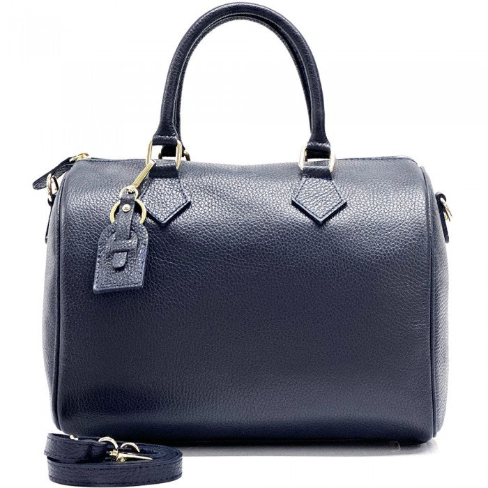 A Light purple Erminia GM cow leather handbag with visible texture, two handles, and metallic hardware.