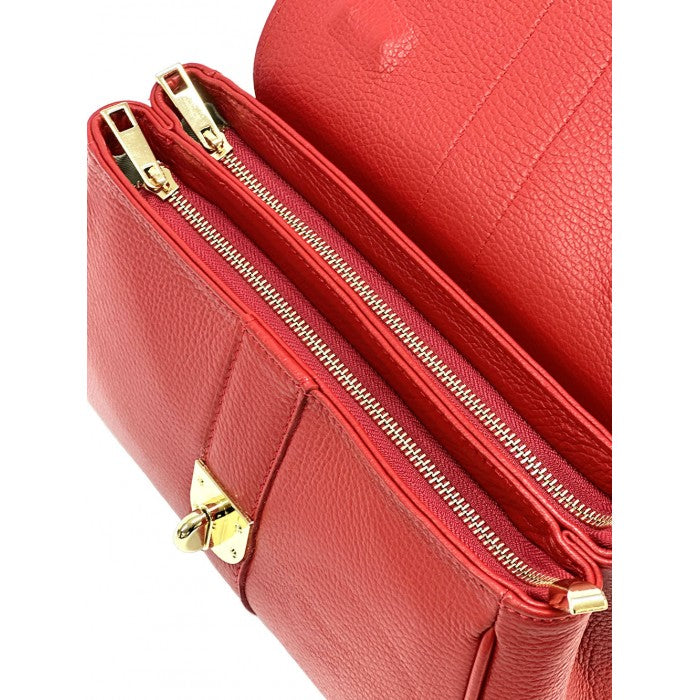 Diamante leather bag