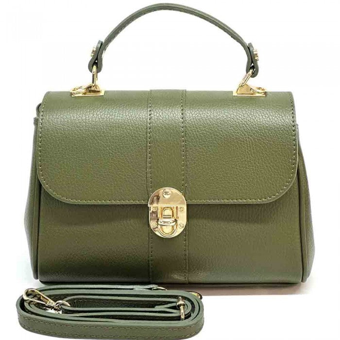 Diamante leather bag