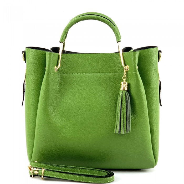 Selene leather handbag