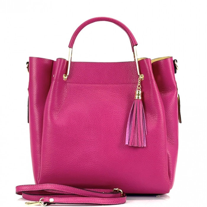 Selene leather handbag