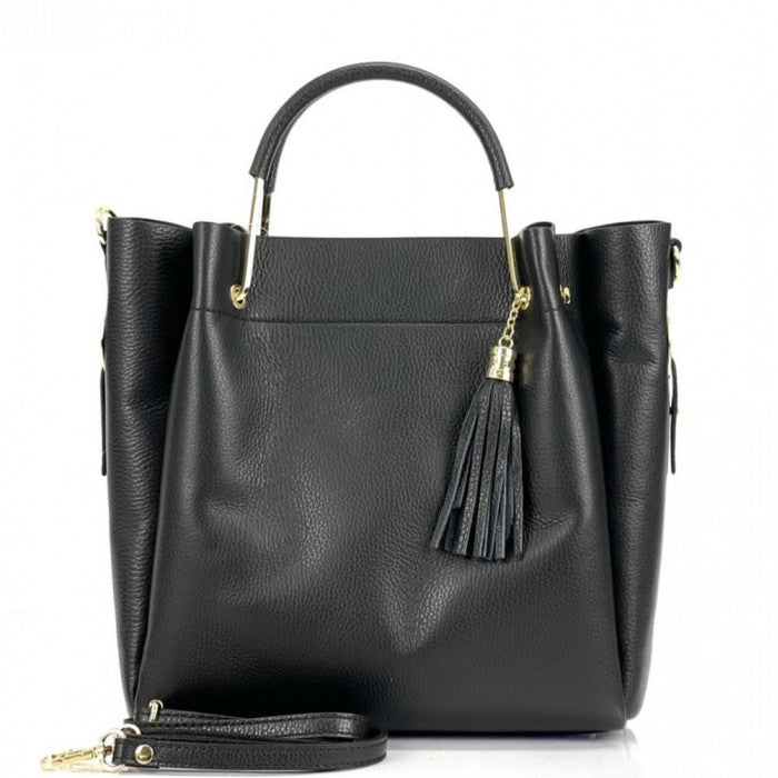Selene leather handbag