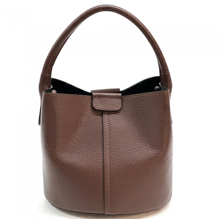 Agostina Leather Bucket Bag